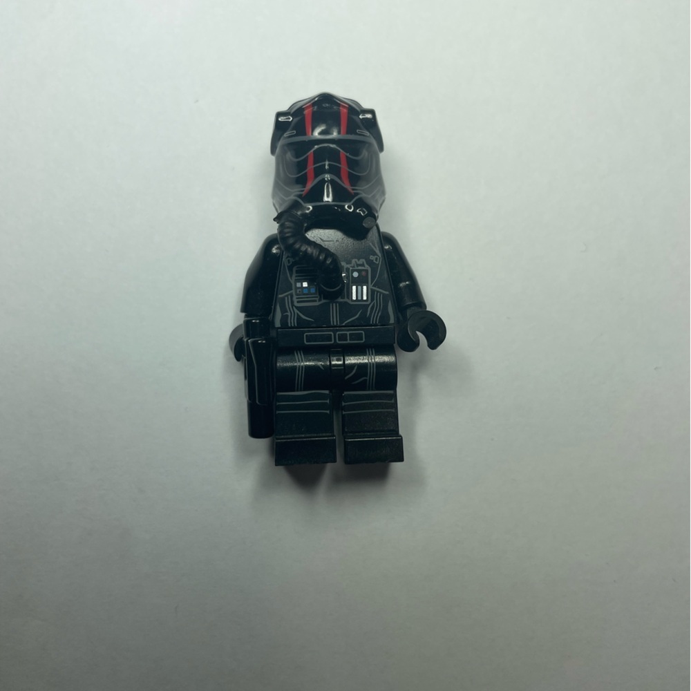 Lego Star Wars First Order Tie Pilot Minifigure 75179 Two Red Stripes